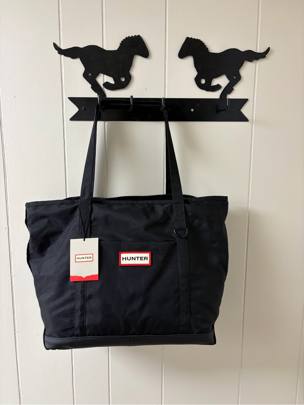 Hunter Black Tote Bag